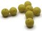 8 12mm 1/2 Inch Opaque Yellow Vintage Lucite Round Ball Buttons